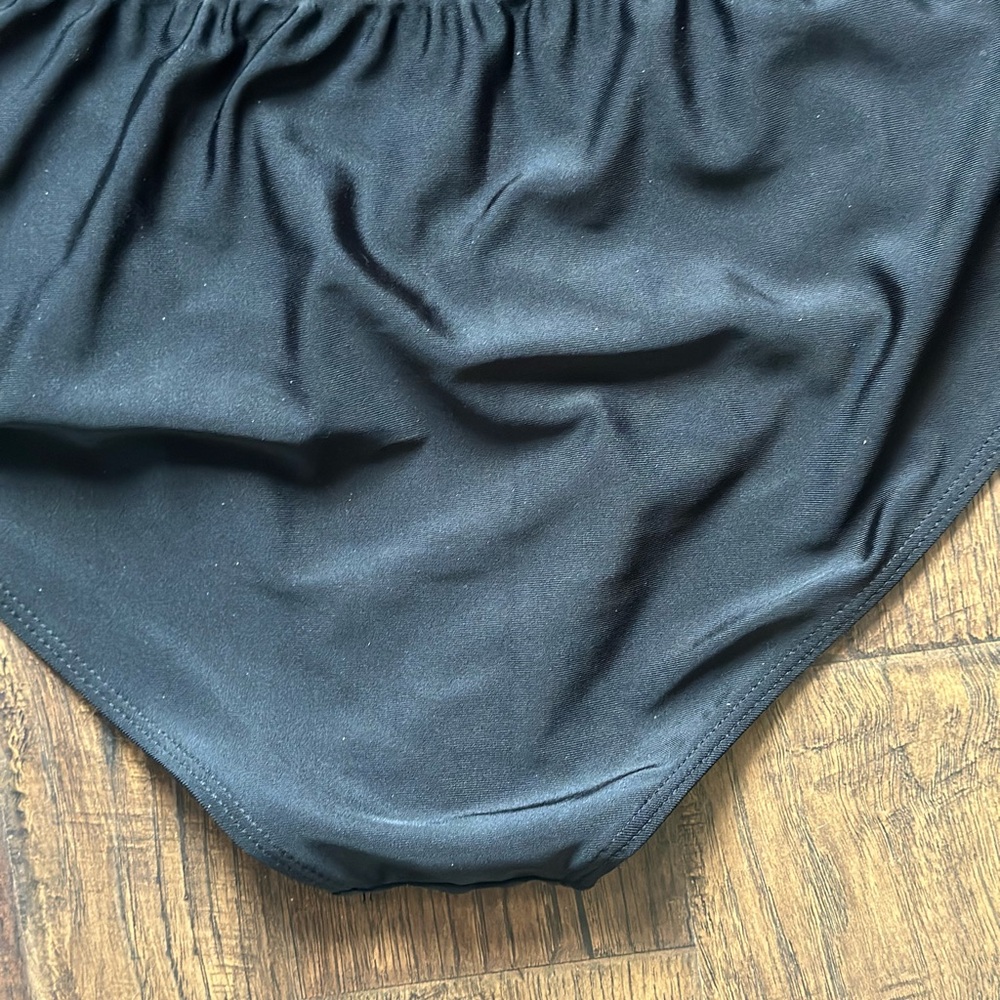 Two piece swimsuit XXL black with flowers - Picture 6 of 6